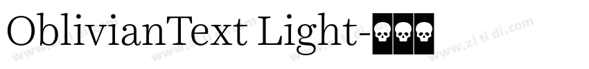 OblivianText Light字体转换